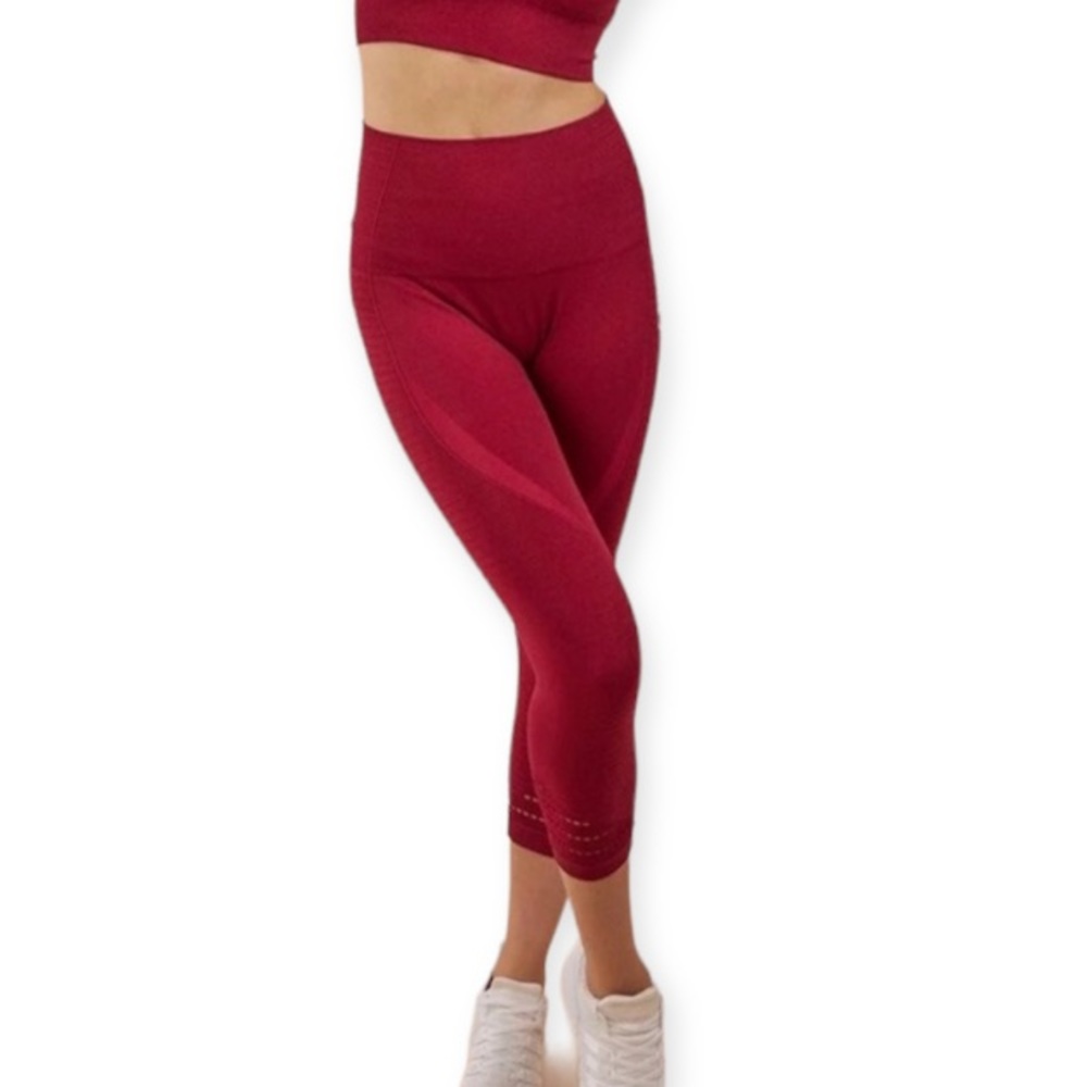GYMSHARK | Energy Sculpted Seamless Leggings in Cranberry